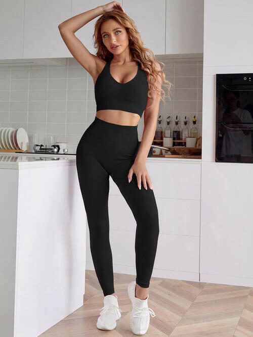 Sport Tank and Leggings Set.