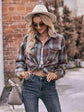 Plaid Dropped Shoulder Longline Shirt.