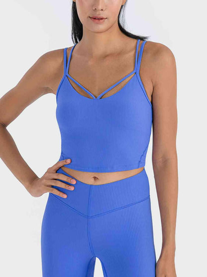 Double Strap Ribbed Sports Cami.