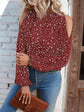 Floral Cold-Shoulder Blouse.