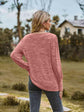 Round Neck Long Sleeve Buttoned T-Shirt.