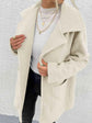 Dropped Shoulder Coat with Pockets.