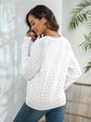 Decorative Button Long Sleeve Sweater.