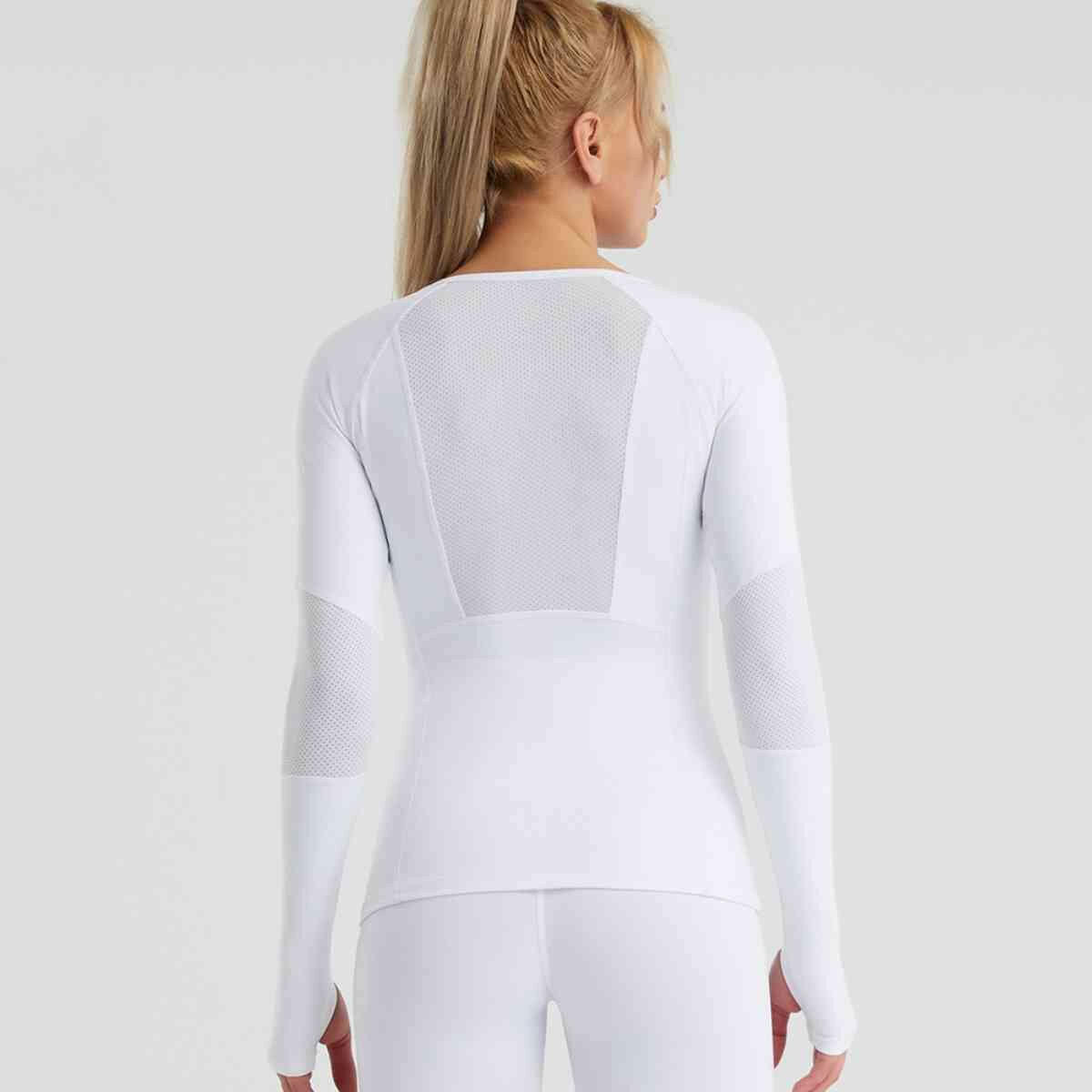 Long Sleeve Round Neck Sports Top.