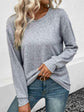 Round Neck Long Sleeve T-Shirt.