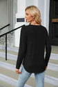 Round Neck Long Sleeve T-Shirt.