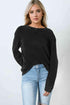 Mineral Washed Round Neck Dropped Shoulder Sweatshirt.