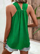 Ruched Grecian Sleeveless Blouse.