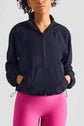 Half-Zip Hooded Sports Top.