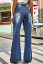 Buttoned Loose Fit Jeans with Pockets.