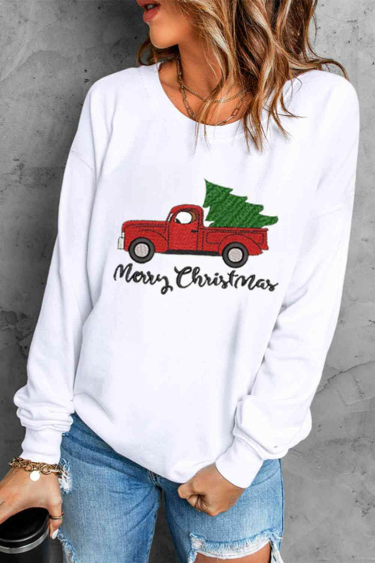 MERRY CHRISTMAS Graphic Sweatshirt.