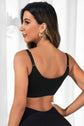 Scoop Neck Cropped Active Bra.