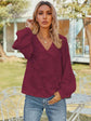 V-Neck Long Sleeve Blouse.