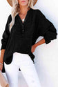 Buttoned Long Sleeve Blouse.